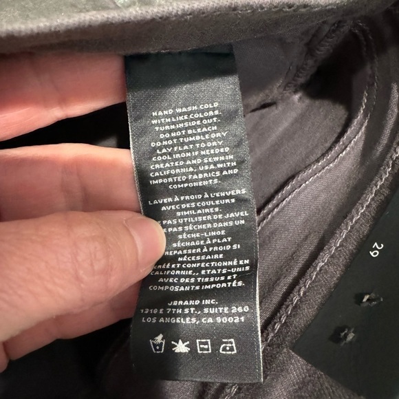 NWT J Brand LEENAH High-Rise Ankle Skinny Photo Ready Python Silver / 29 - Picture 10 of 11